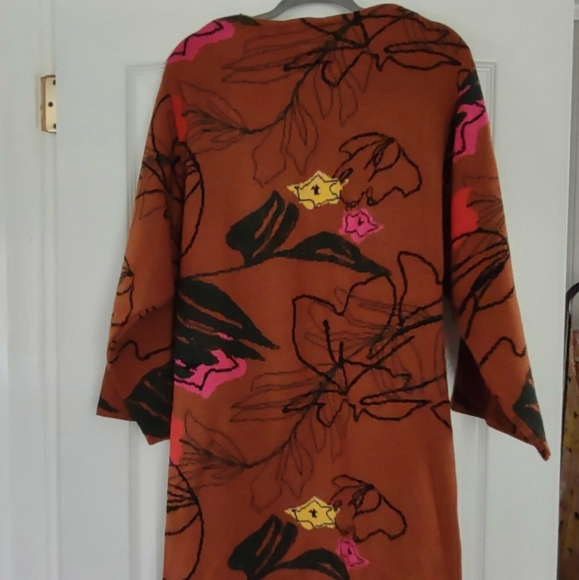 Bel Kazan Anthropologie Cardigan Sweater Open Front Laurie Knit OS one Size EUC - Picture 4 of 6